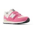 Sneaker NEW BALANCE "U574 "Evergreen"", Gr. 34,5, pink (real pink), Textil, Synthetik, sportlich, Schuhe, mit Klettverschluss