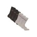 Kurzsocken FILA "Socken 6er Pack", Damen, Gr. 35, schwarz (schwarz, grau), Obermaterial: 80% Baumwolle CO. 18% Polyester PES. 2% Elasthan EL., Socken