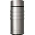 Thermoflasche KYOCERA "Twist Top", silber (edelstahlfarben), H:16,5cm, Edelstahl, Trinkflaschen