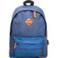 Rucksack F2 "F2 Crossroad", blau (blau, pinstripe), Rucksäcke, Damen, B/T: 32cm x 16cm, Stoff, Polyester, bedruckt, gestreift, B:32cm T:16cm