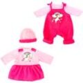 Puppenkleidung BAYER "Latzhose/Kleid 42-46", pink (pink, rosa), Puppenkleidung, Kinder