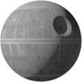 Vliestapete KOMAR "Selbstklebende Vlies - Star Wars XXL Death Star - Größe 127 x 127 cm", schwarz (schwarz, grau), B:127m L:127m, Vlies, Tapeten, Kinderzimmer