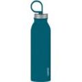 Isolierflasche ALADDIN "Chilled Thermavac", blau (dunkelblau), H:28cm, Edelstahl, Trinkflaschen, auslaufsicher, Edeltahl in Trendfarben, 0,55 ml