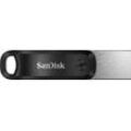 SANDISK USB-Stick "iXpand Go 64 GB", silber (schwarz, silberfarben), 64 GB GB, USB-Sticks