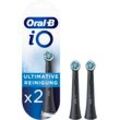 Aufsteckbürste ORAL-B "iO Ultimative Reinigung BLACK", schwarz, Zahnbürstenköpfe, 2 St., iO Technologie