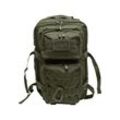 Rucksack BRANDIT "Brandit US Assault Pack Large", grün (olive), Polyester, Rucksäcke