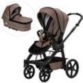 Kombi-Kinderwagen HARTAN "Rock it GTR Outdoor", Baby, braun (toffee), Aluminium, Polyester, Baumwolle, Kinderwagen, Made in Germany