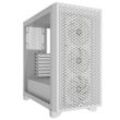 CORSAIR PC-Gehäuse "3000D Airflow Tempered Glass Mid-Tower, White", weiß, B:23cm H:46,6cm T:46,2cm, Computergehäuse