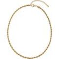 Collier FIRETTI "Schmuck Geschenk Halsschmuck Halskette Kordelkette", gold (gelbgoldfarben), Halsketten, Damen, Edelstahl, L: 47cm B: 4mm, Made in Germany, B:4mm