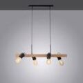 JUST LIGHT Pendelleuchte "CANOP", schwarz, B:24cm, Lampen, ExklusiveE27