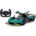 RC-Auto JAMARA "Aston Martin Valkyrie AMR Pro, dunkelgrün, 2,4GHz, Tür manuell", grün (dunkelgrün), Fernlenkfahrzeuge, KinderB:14,7cm H:7,9cm, mit LED Beleuchtung, B:14,7cm H:7,9cm