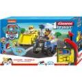 Autorennbahn CARRERA "Carrera First - PAW PATROL - On the Double", bunt, Autorennbahnen, KinderB:114cm, B:114cm