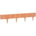 Palisade PROSPERPLAST, orange (terracotta), H:18,7cm T:0,2cm, Kunststoff, Beeteinfassungen, Paket 5 Stück für 390 cm Länge