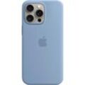 APPLE Smartphone-Hülle "iPhone 15 Pro Max Silikon mit MagSafe", blau (winterblau), Apple iPhone 15 Pro Max, Hüllen