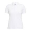 Poloshirt URBAN CLASSICS "Urban Classics Ladies Polo Shirt", Damen, Gr. XS, weiß, 100% Baumwolle, unifarben, klassisch, normal, amerikanischer Ausschnitt, Kurzarm, Shirts