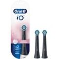 Aufsteckbürste ORAL-B "iO", schwarz, Zahnbürstenköpfe, 2 St., sanfte Reinigung