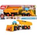 Spielzeug-Bagger ABC "Tracey Trailer", gelb (gelb, grau), Spielzeugfahrzeuge, KinderT:65cm, Kunststoff, T:65cm