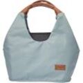 Wickeltasche GESSLEIN "N5, eisblau", Baby, Gr. B/H/T: 44cm x 33cm x 22cm, blau (eisblau), Taschen, mit Wickelauflage und Flaschenhalter, Made in Germany