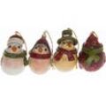 Baumbehang "Vögel, Weihnachtsdeko, Christbaumschmuck", bunt (cremefarben, rot, grün, orange), H:7cm, Polyresin (Kunststein), MYFLAIR MÖBEL & ACCESSOIRES, Dekohänger, Höhe 7 cm