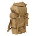 Rucksack BRANDIT "Brandit Accessoires Nylon Military Backpack", braun (camel), Polyester, Rucksäcke