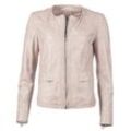 Lederjacke MAZE "Kumara", Damen, Gr. S, rosa (light rose), Oberstoff: 100% Leder / Ärmelfutter: 100% Polyester, Jacken