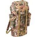 Rucksack BRANDIT "Brandit Accessoires Nylon Military Backpack", grün (tactical camo), Polyester, Rucksäcke