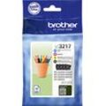 BROTHER Tintenpatrone "LC-3217 Value Pack", schwarz, Tintenpatronen