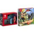 NINTENDO SWITCH Spielekonsole, bunt (neonrot, neonblau), B:23,9cm H:10,2cm T:1,39cm, Spielekonsolen, inkl. Ring Fit Adventure