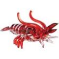 Tierfigur CASABLANCA BY GILDE "Glasskulptur Hummer", rot, B:38cm H:19cm T:15cm, Glas, Dekofiguren