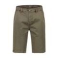 Bermudas LERROS "LERROS Stretch Chino-Bermuda", Herren, Gr. 34, Normalgrößen, grün (aged olive), 98% Baumwolle, 2% Elasthan, Hosen