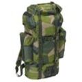 Rucksack BRANDIT "Brandit Accessoires Nylon Military Backpack", grün (swedisch camo), Polyester, Rucksäcke