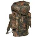 Rucksack BRANDIT "Brandit Accessoires Nylon Military Backpack", grün (flecktarn), Polyester, Rucksäcke