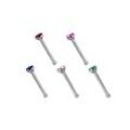 Nasenpiercing ADELIA´S "Piercing Piercing Nasenpiercing", Damen, bunt, Titan, modisch, Piercings, Titan Piercing 5 bunte Nasenstecker im Set mit Stopper, Stab 0,8 mm