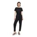 Overall BETTY BARCLAY "Betty Barclay Jumpsuit mit Eingrifftaschen", Damen, Gr. 40, Normalgrößen, schwarz, Obermaterial: 95% Polyester, 5% Elasthan., feminin, figurumspielend, Halbarm, Overalls, Form