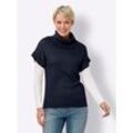 Pullunder CLASSIC BASICS "Pullunder", Damen, Gr. 38, blau (marine), 100% Polyacryl, unifarben, Pullover