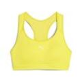 Sport-BH PUMA "4KEEPS Lauf-BH Damen", Damen, Gr. L, N-Gr, gelb (lemon sherbert gelb), Obermaterial: 77% Polyester, 23% Elasthan; Futter: 94% Polyester, 6% Elasthan; Rückenteil: 87% Polyester, 13% Elasthan, eng, BHs