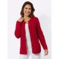 Strickjacke CLASSIC BASICS, Damen, Gr. 38, rot, 100% Polyacryl, unifarben, Langarm, Strickjacken