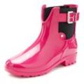 Gummistiefelette VIVANCE, Damen, Gr. 36, pink, Obermaterial: 100% PVC. Futter: 100% Textilmaterial. Decksohle: 100% Textilmaterial. Laufsohle: 100% Synthetik, unifarben, glänzend, casual, Schuhe Chelseaboots Schlupfboots Gummiboots, Gummistiefel im Chelsea-Look, Schlupfstiefel, Boots, Stiefel VEGAN