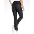 Bequeme Jeans CLASSIC BASICS, Damen, Gr. 52, Normalgrößen, schwarz (schwarz denim), 97% Baumwolle, 17% Polyester, 3% Elasthan, unifarben, lang, Jeans