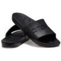 Pantolette CROCS "Crocs Slide", Damen, Gr. 41, schwarz, Croslite, unifarben, casual, Schuhe, Badeschuh, Schlappen, Strandschuh mit bequemem Fußbett