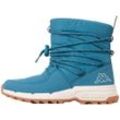 Winterboots KAPPA, Gr. 37, blau (petrol, sanftes weiß), Textil, Synthetik, clean, sportlich, Schuhe, für kalte Tage und Schmuddelwetter