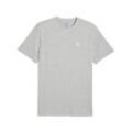 T-Shirt PUMA "Essentials Elevated T-Shirt Herren", Herren, Gr. L, grau (light gray heather), Obermaterial: 100% Baumwolle; Rippe: 80% Baumwolle, 20% Polyester, clean, regular fit, Rundhals, Kurzarm, Shirts