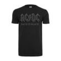 T-Shirt MERCHCODE "Merchcode Herren ACDC Back In Black Tee", Herren, Gr. 4XL, schwarz, 100% Baumwolle, bedruckt, casual, normal, Rundhals, Kurzarm, Shirts