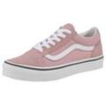 Sneaker VANS "Old Skool", Gr. 27, rosa, Leder, Textil, unifarben mit Farbeinsatz, kontrastfarbene Details, sportlich, Schuhe Skaterschuh Sneaker low