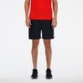 Laufshorts NEW BALANCE "SPORT ESSENTIALS SHORT 7"", Herren, Gr. S, N-Gr, schwarz, Stoff, Obermaterial: 100% Polyester, unifarben, sportlich, Hosen, elastischer Bund