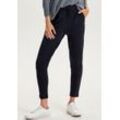 Jogger Pants ONLY "ONLPOPTRASH LIFE EASY COL PANT PNT NOOS", Damen, Gr. S (36), Länge 30, blau (night sky), Milano Rib, Obermaterial: 63% Viskose (LENZING ECOVERO), 32% Nylon, 5% Elasthan, unifarben, casual, gerade, unten schmal, Hosen