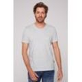 V-Shirt CAMP DAVID, Herren, Gr. 4XL, grau (grai), Material: 100% Baumwolle, unifarben, casual, normal normal, Kurzarm eingesetzt gerader Abschluss, Shirts, aus Baumwolle