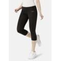 3/4-Leggings STOOKER WOMEN "High Tech - Poly-Stretch Sport Leggings", Damen, Gr. 44/46, schwarz, 95% Polyester, 5% Elasthan, sportlich, eng 3/4-Länge, Hosen, Legging Fit Sport für Damen