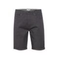 Chinoshorts SOLID "Chinoshorts SDMillan", Herren, Gr. L, N-Gr, grau (forged iron), Web, Obermaterial: 98% Baumwolle CO. 2% Elasthan EL., casual, regular fit kurz, Hosen