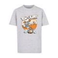 T-Shirt ABSOLUTE CULT "ABSOLUTE CULT Herren Kids Tom and Jerry - Baseball Basic T-Shirt", Jungen, Gr. 110/116, grau (erdgrau), 100% Baumwolle, bedruckt, casual, relaxed fit, Rundhals, Kurzarm, Shirts